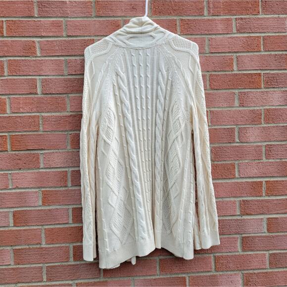 J. Jill Cream Cable Knit Cardigan - Picture 4 of 7